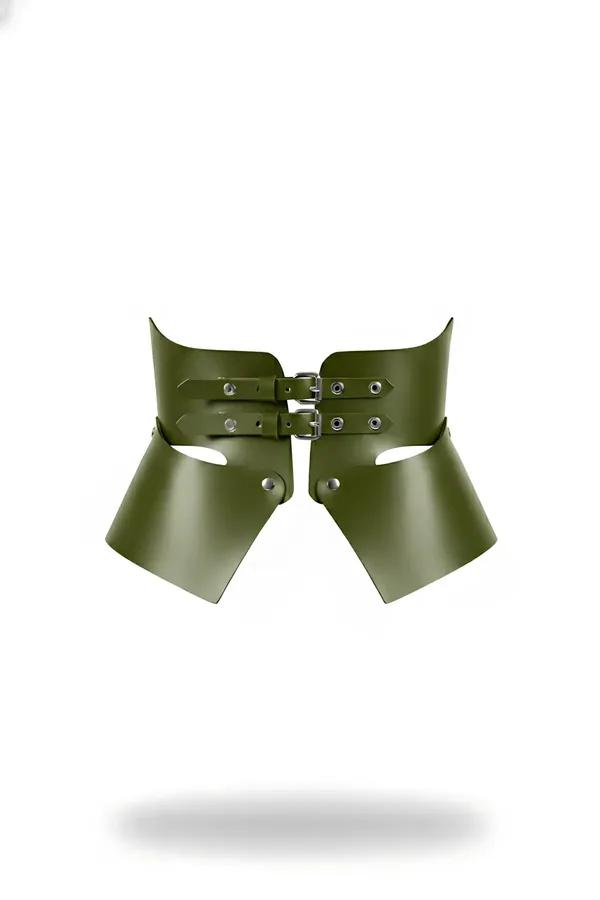 Sculptural Vegan Leather Underbust Waist Cinch