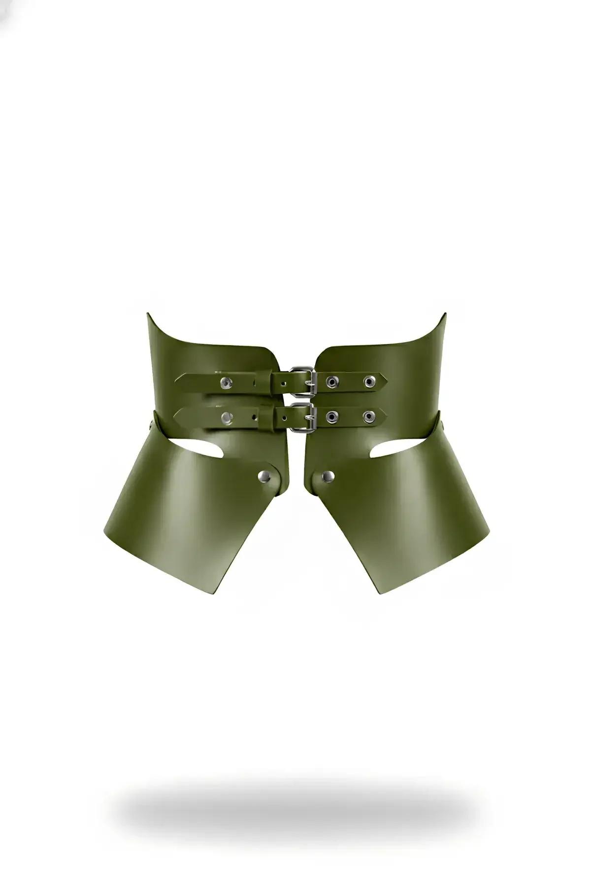 Sculptural Vegan Leather Underbust Waist Cinch