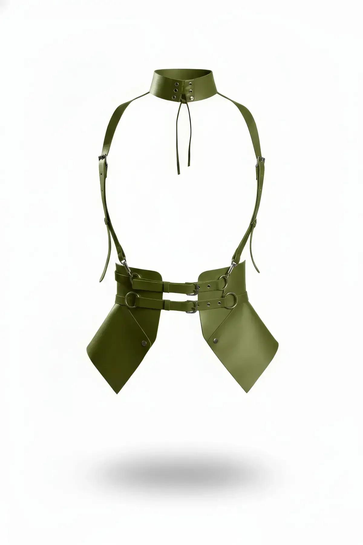 High Collar Harness with Detachable Hip Panels