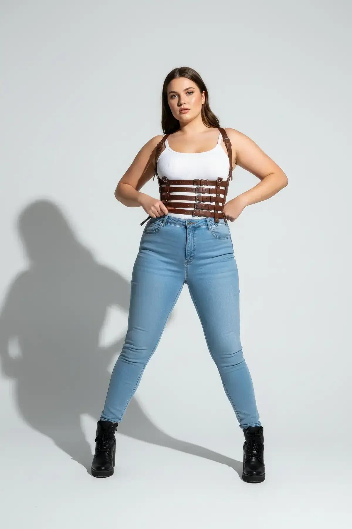 Multi-Strap Underbust Harness Corset Top