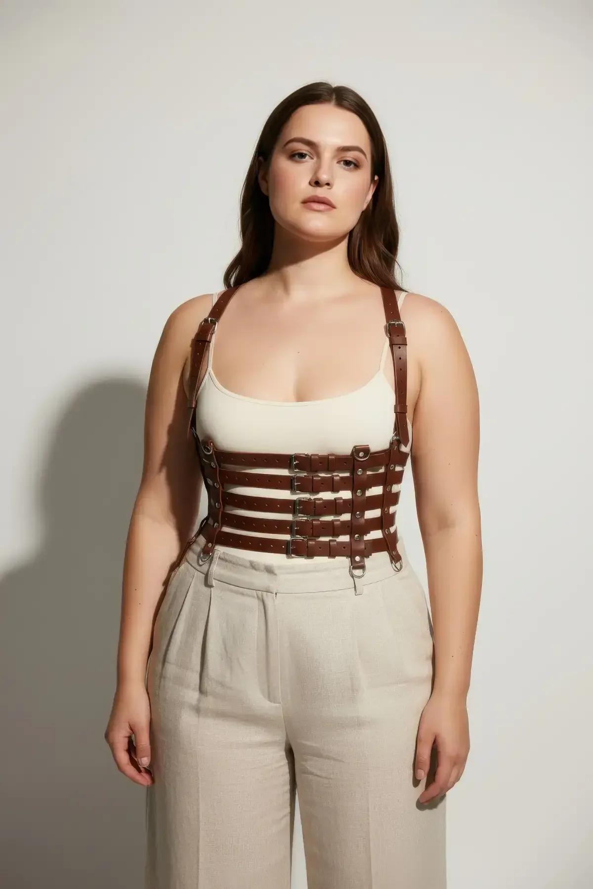 Multi-Strap Underbust Harness Corset Top