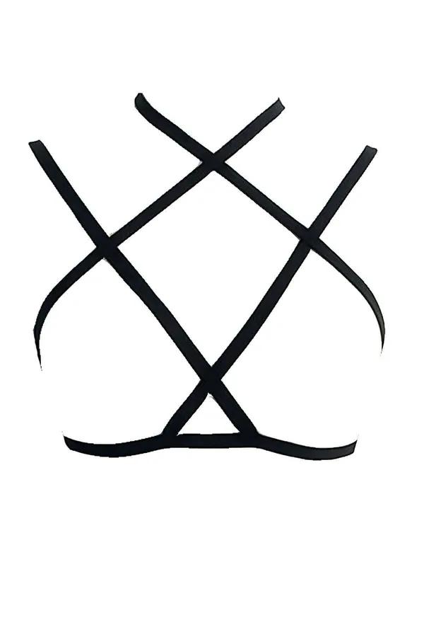 Body Harness Adjustable Strappy Chest Cage for Women
