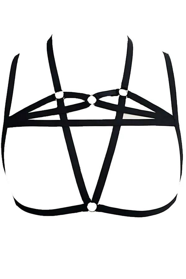 Strappy Starburst Body Harness with O-Rings