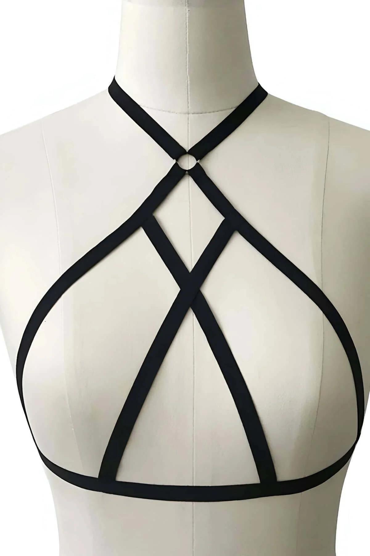 Adjustable Body Harness Strappy Chest Lingerie Accessory