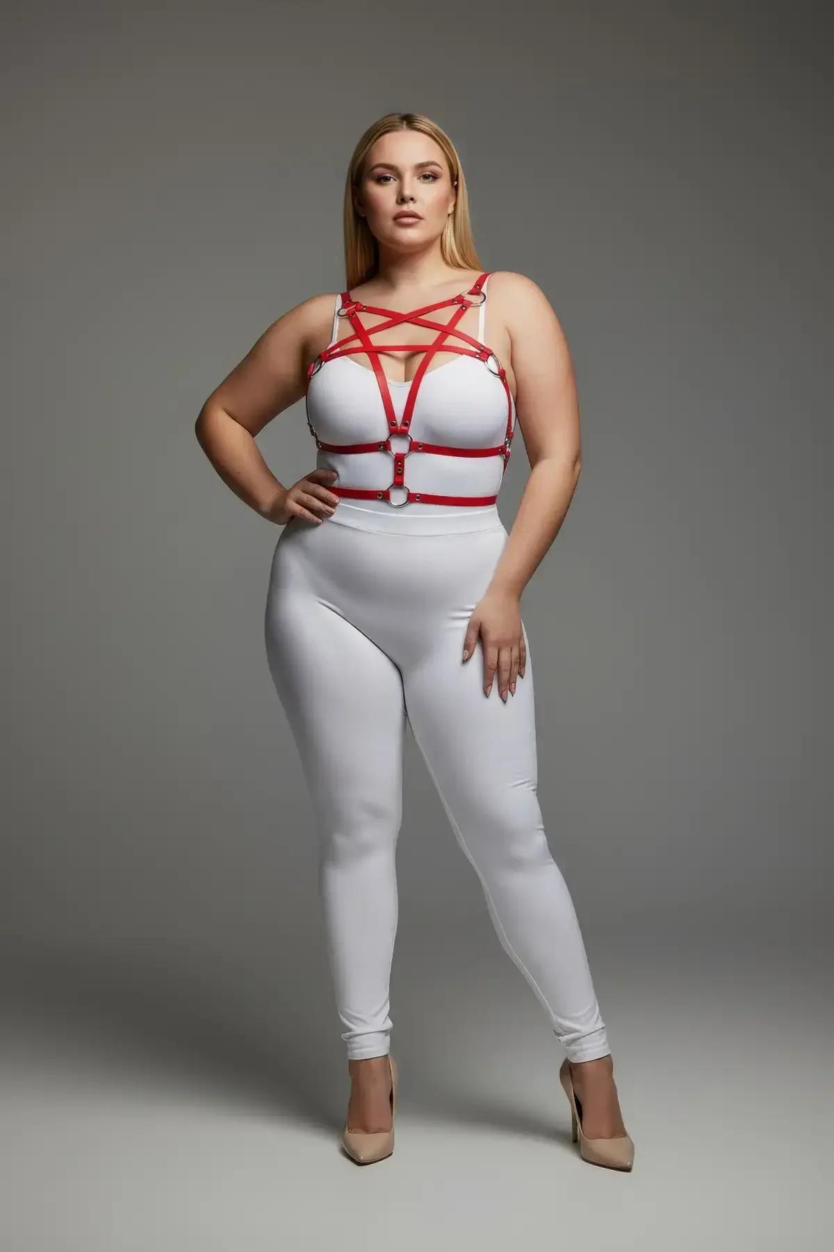 Red Starburst Body Harness