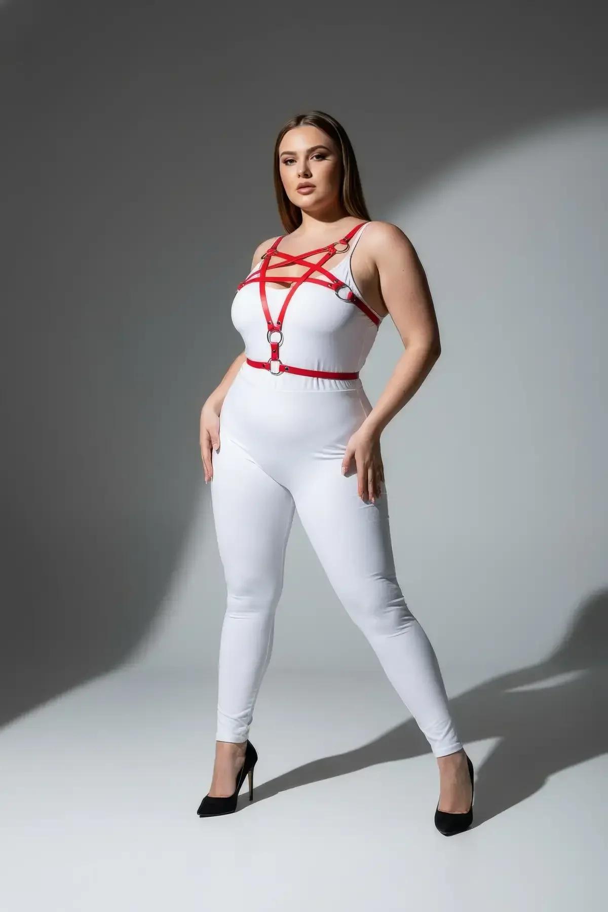 Red Starburst Body Harness