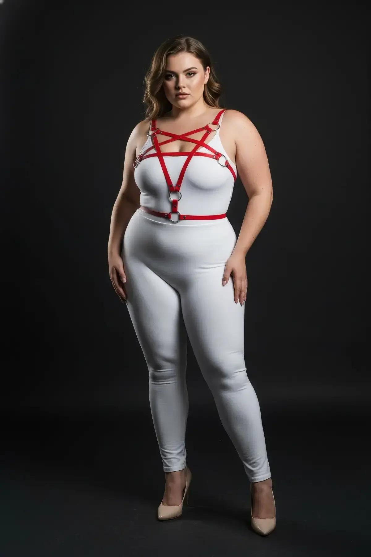 Red Starburst Body Harness