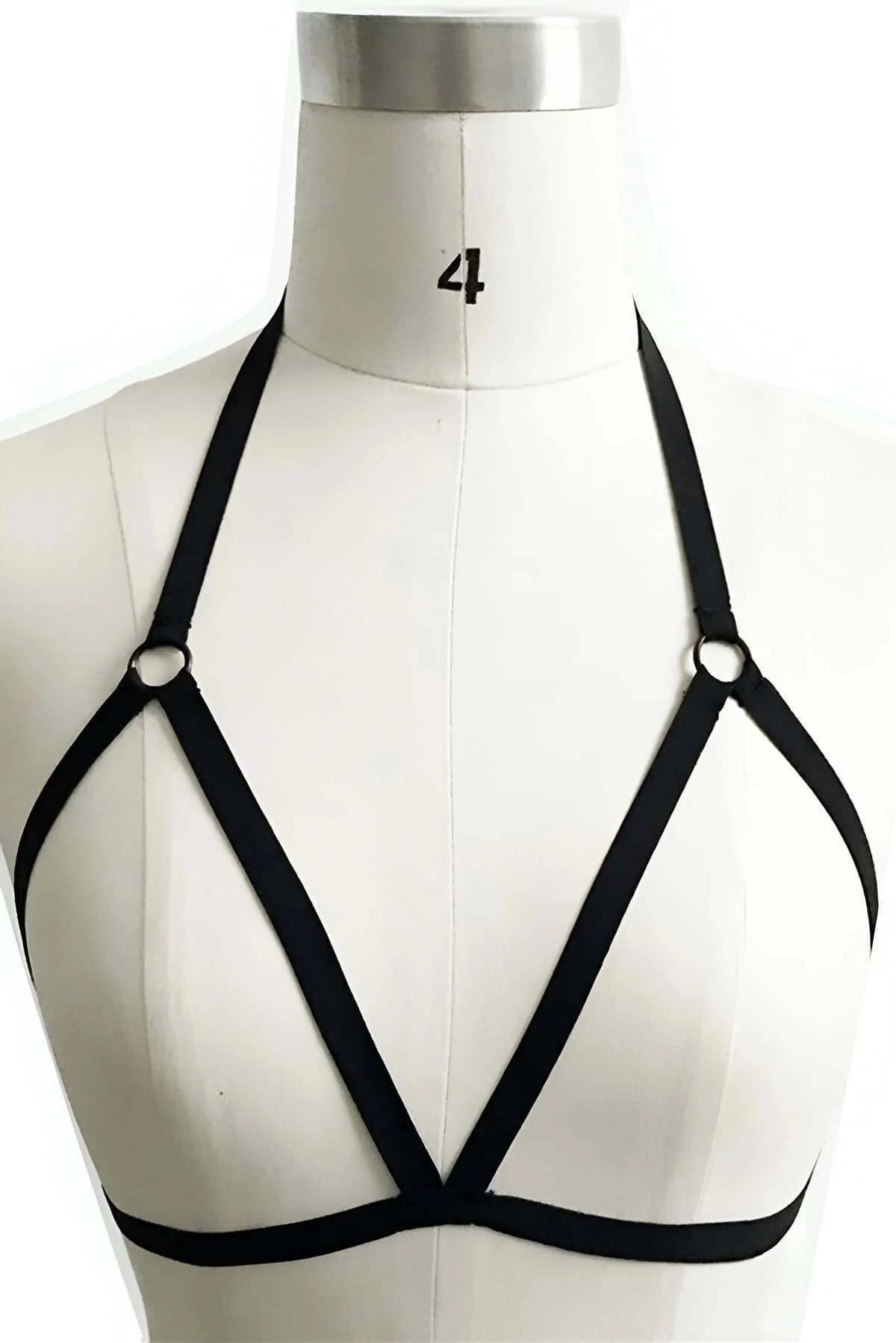 Strappy Bra Harness Adjustable Lingerie Accessory