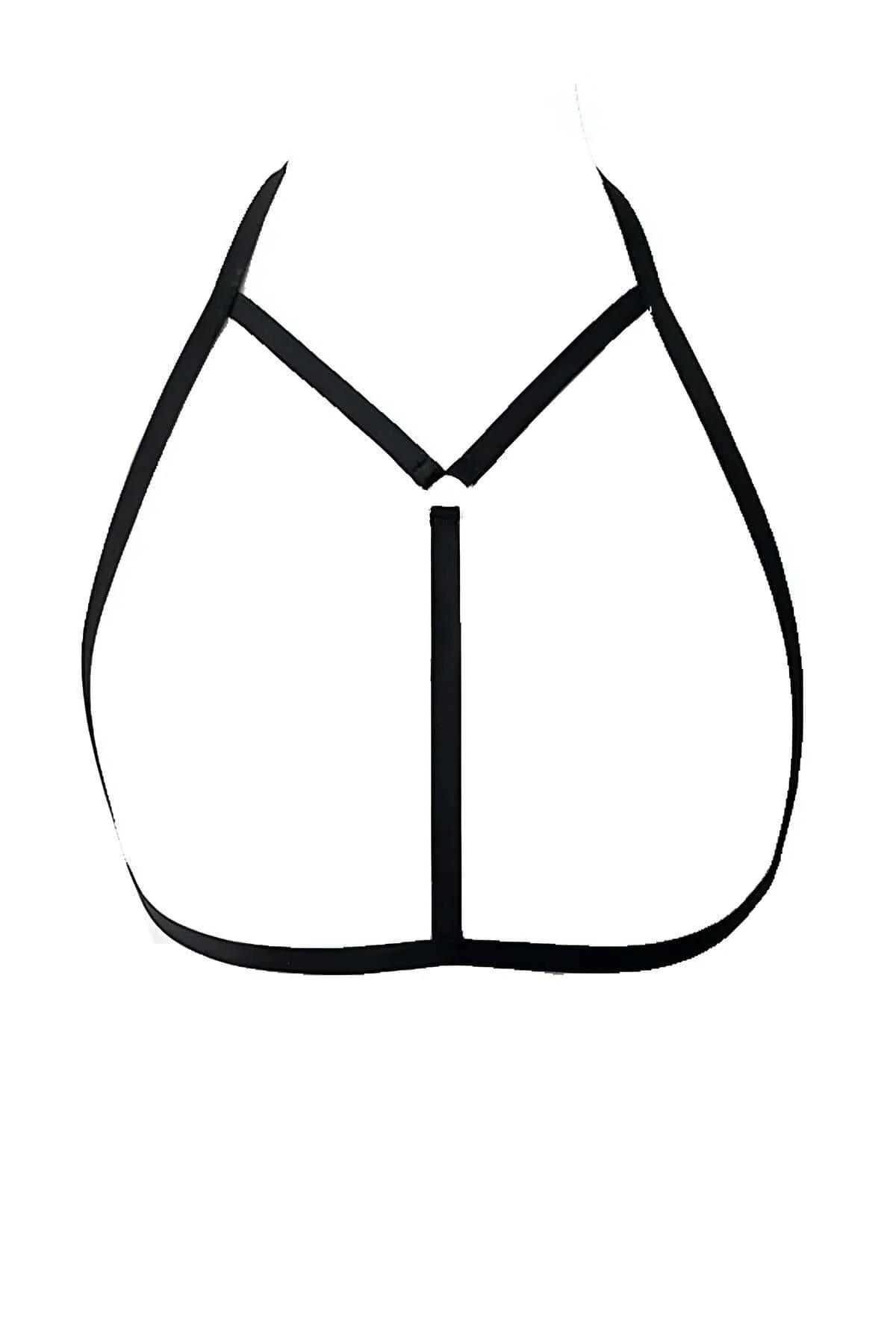 Strappy Cage Bra with O-Ring Detail