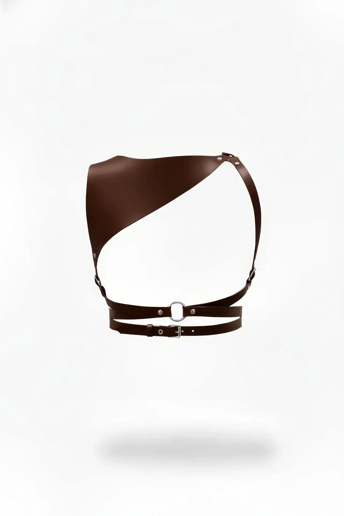 Asymmetrical Faux Leather Shoulder Body Harness