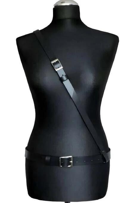 Adjustable Leather Waist and Shoulder Harness for Men