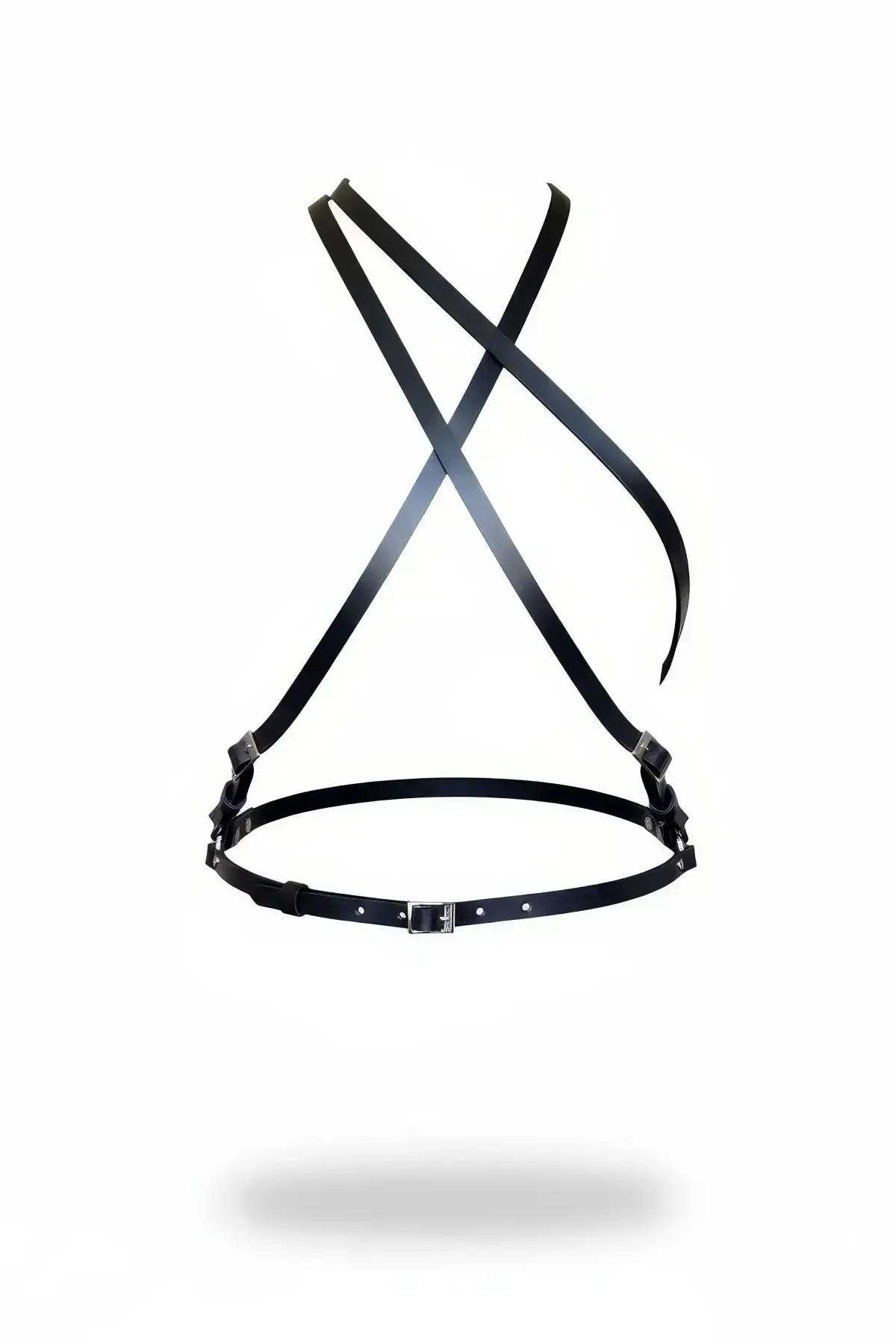 Minimalist Cross Chest Body Harness with Buckle Adjustments