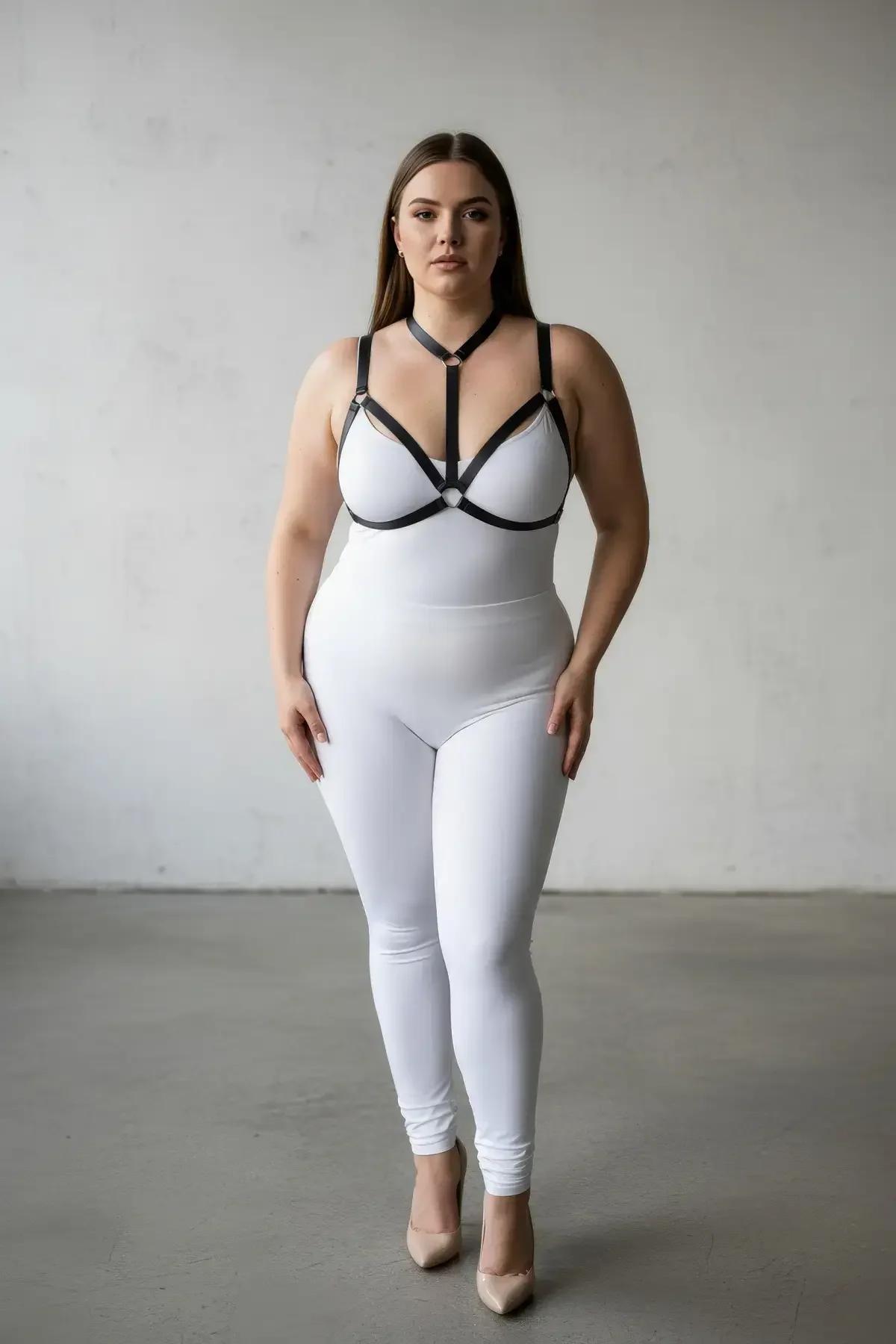Strappy O-Ring Faux Leather Body Harness