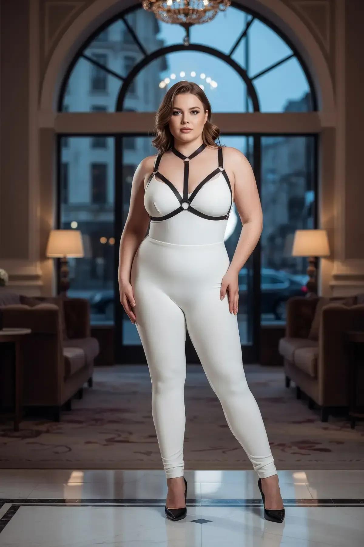 Strappy O-Ring Faux Leather Body Harness