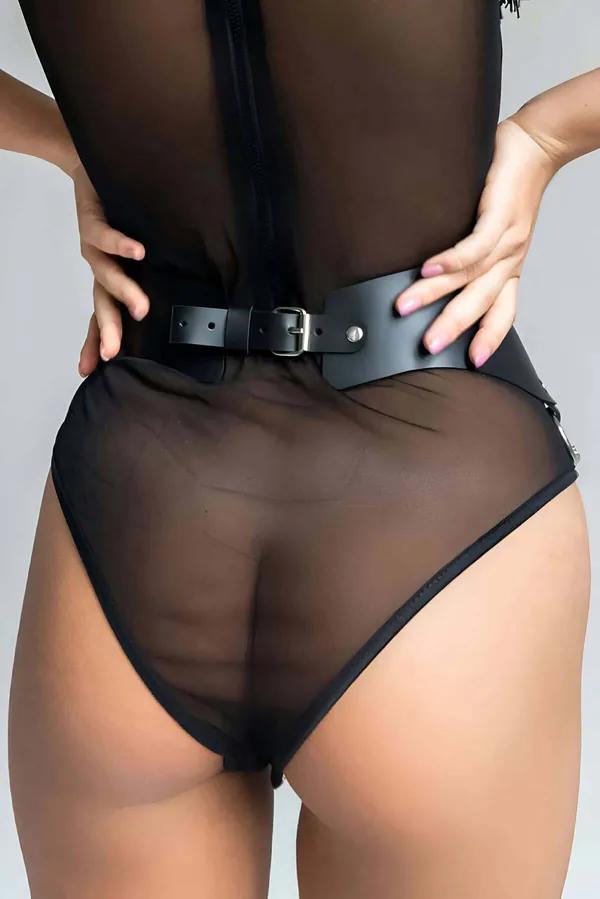 Womens Chain Belt: Statement Wide Waist with Draping Chains