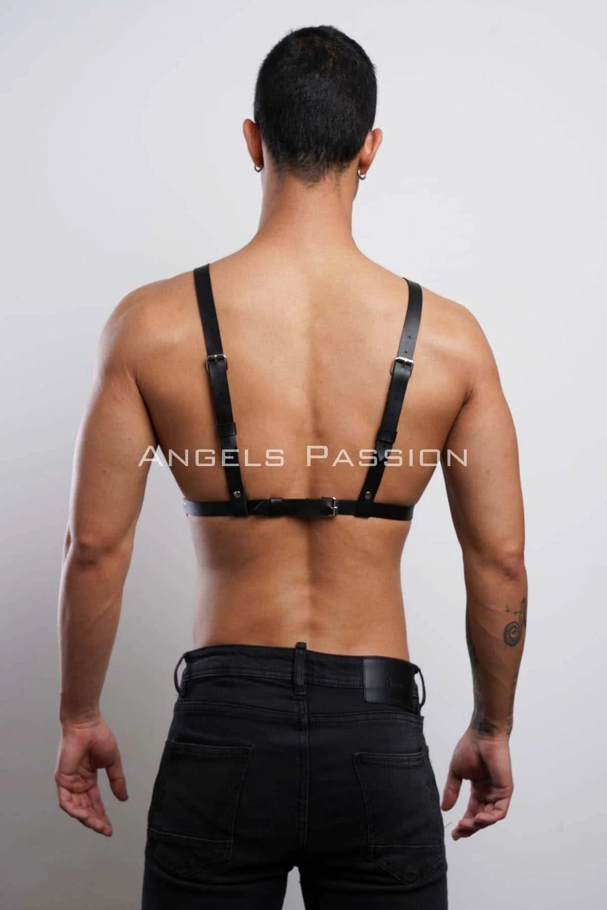 Men's Leather Chest Harness – Adjustable Body Accessory