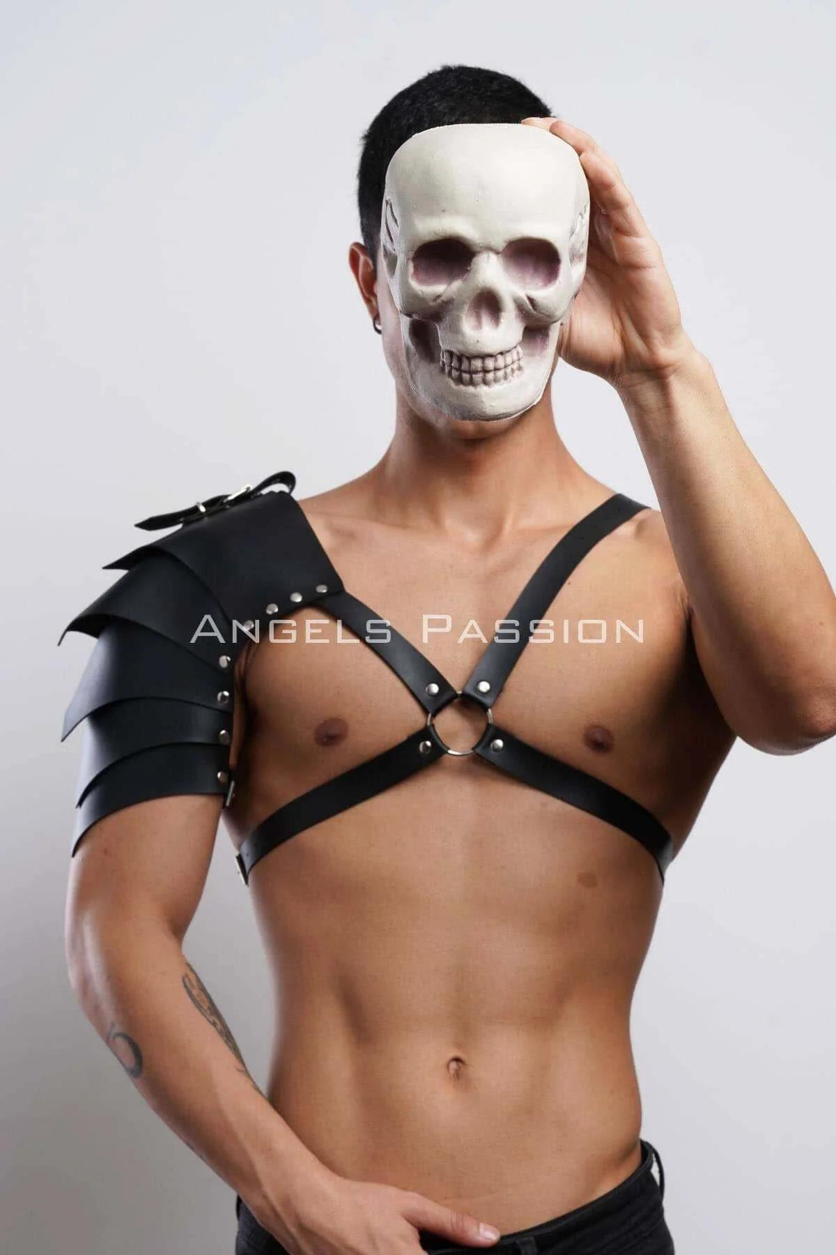 Leather Shoulder Harness Men's Adjustable Gladiator Body Armor