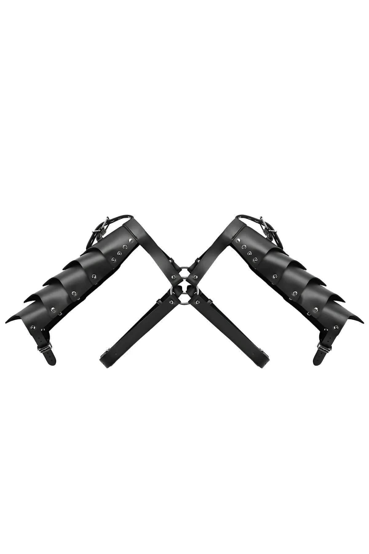 Men's Leather Shoulder Harness – Gladiator Armor Style