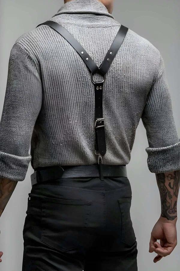 Adjustable Faux Leather Shoulder Harness