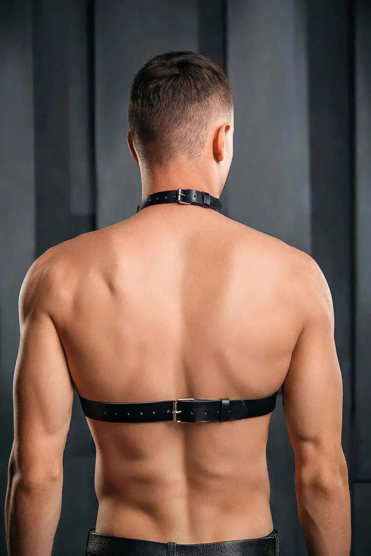 Men's Leather Harness – Adjustable Chest Bodywear