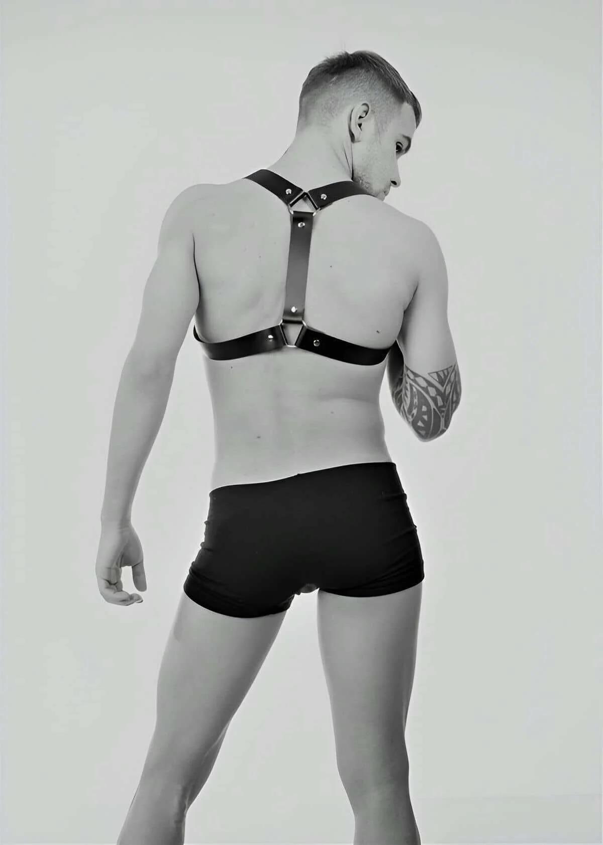 Men's Leather Shoulder Harness – Adjustable & Durable Style