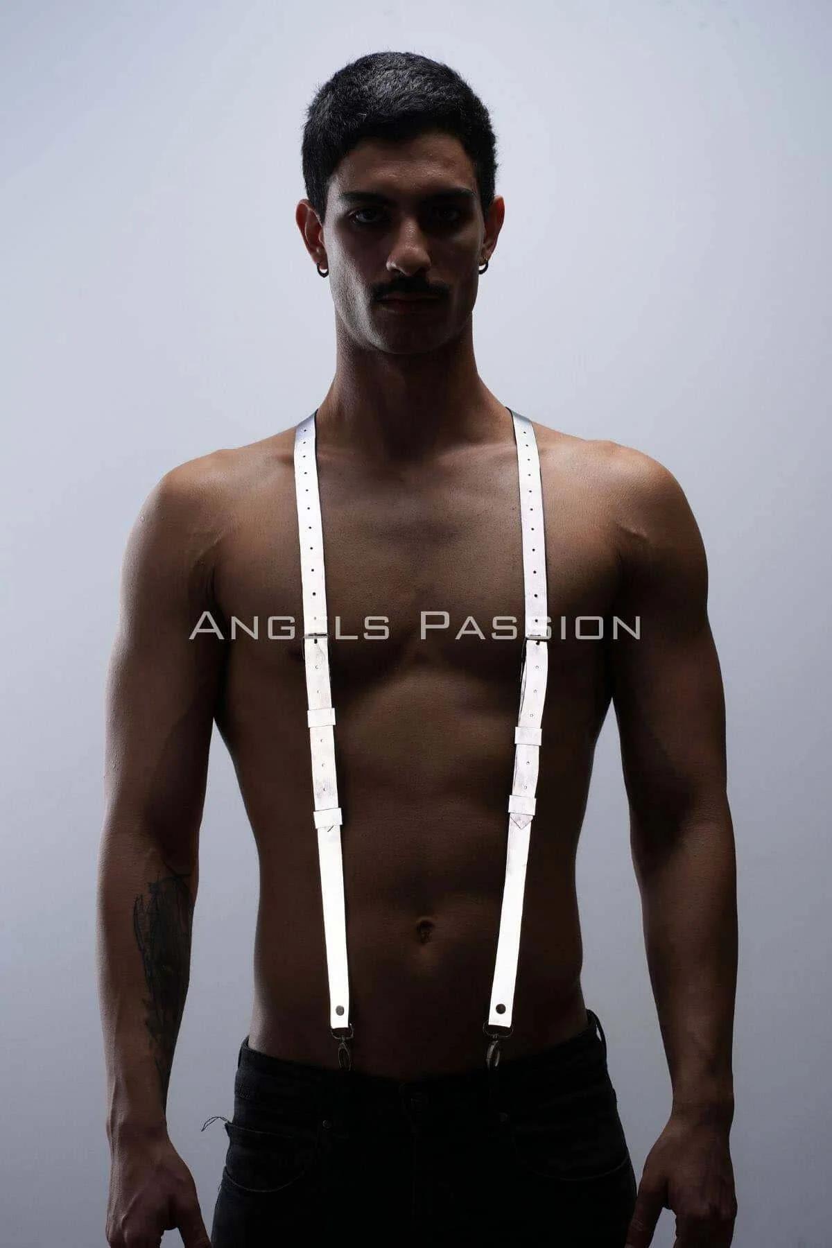 Reflective Mens Harness Straps – Adjustable Nightlife Clubwear