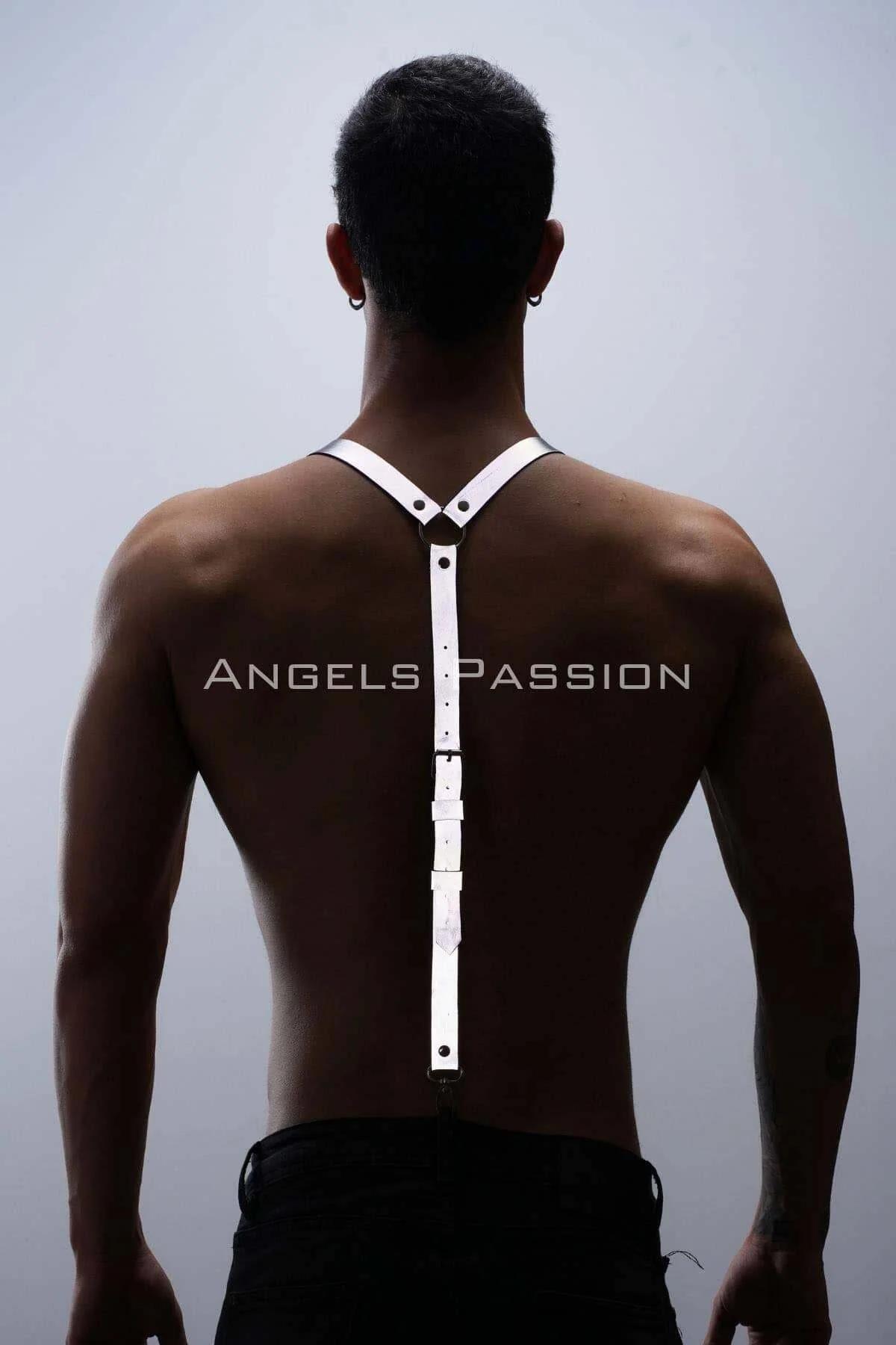 Reflective Mens Harness Straps – Adjustable Nightlife Clubwear