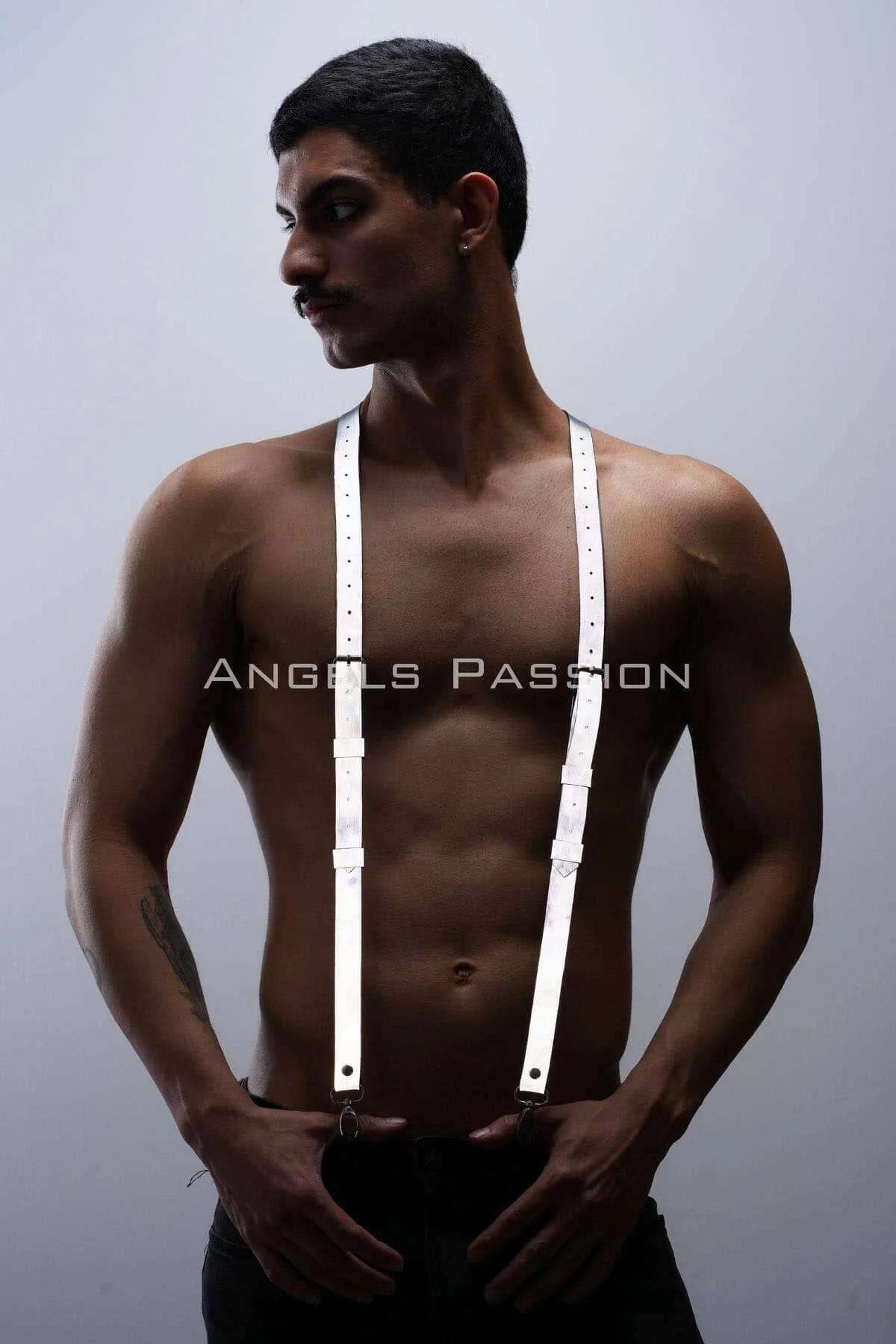 Reflective Mens Harness Straps – Adjustable Nightlife Clubwear