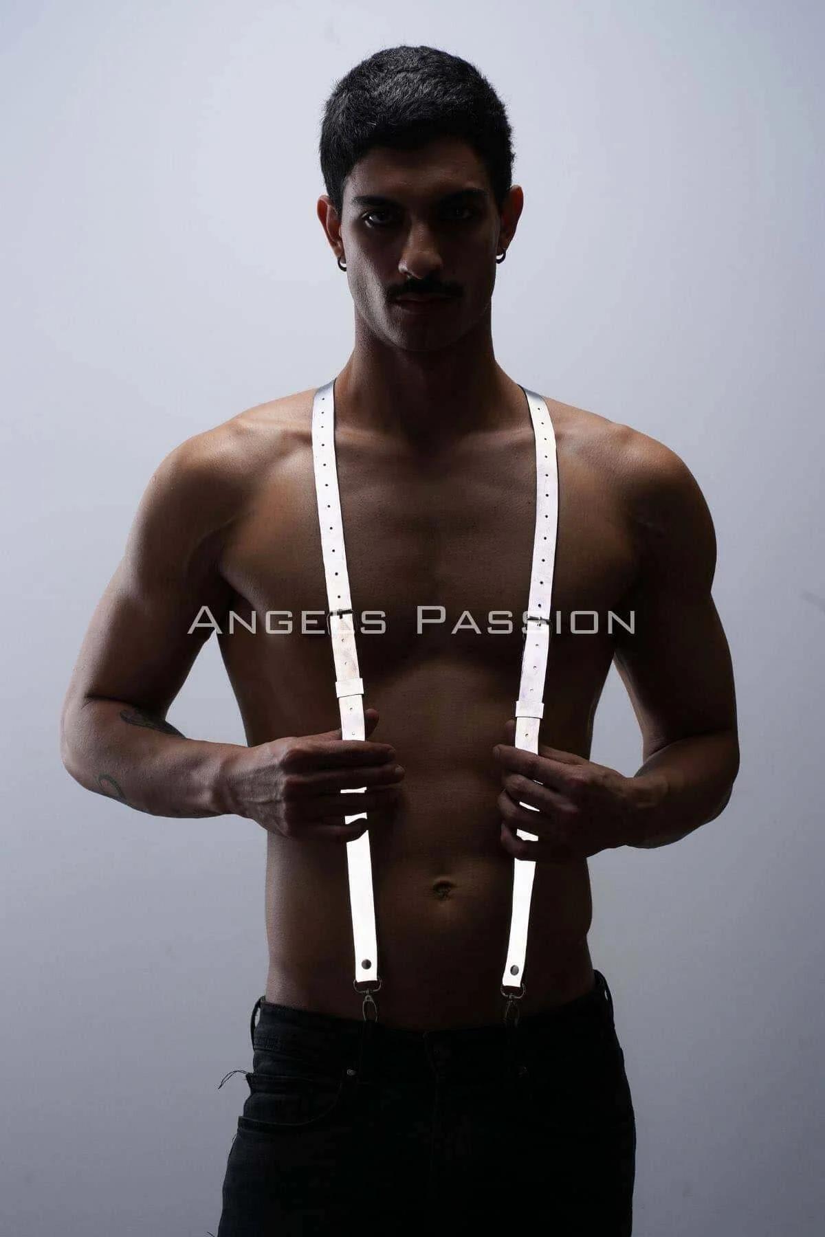 Reflective Mens Harness Straps – Adjustable Nightlife Clubwear