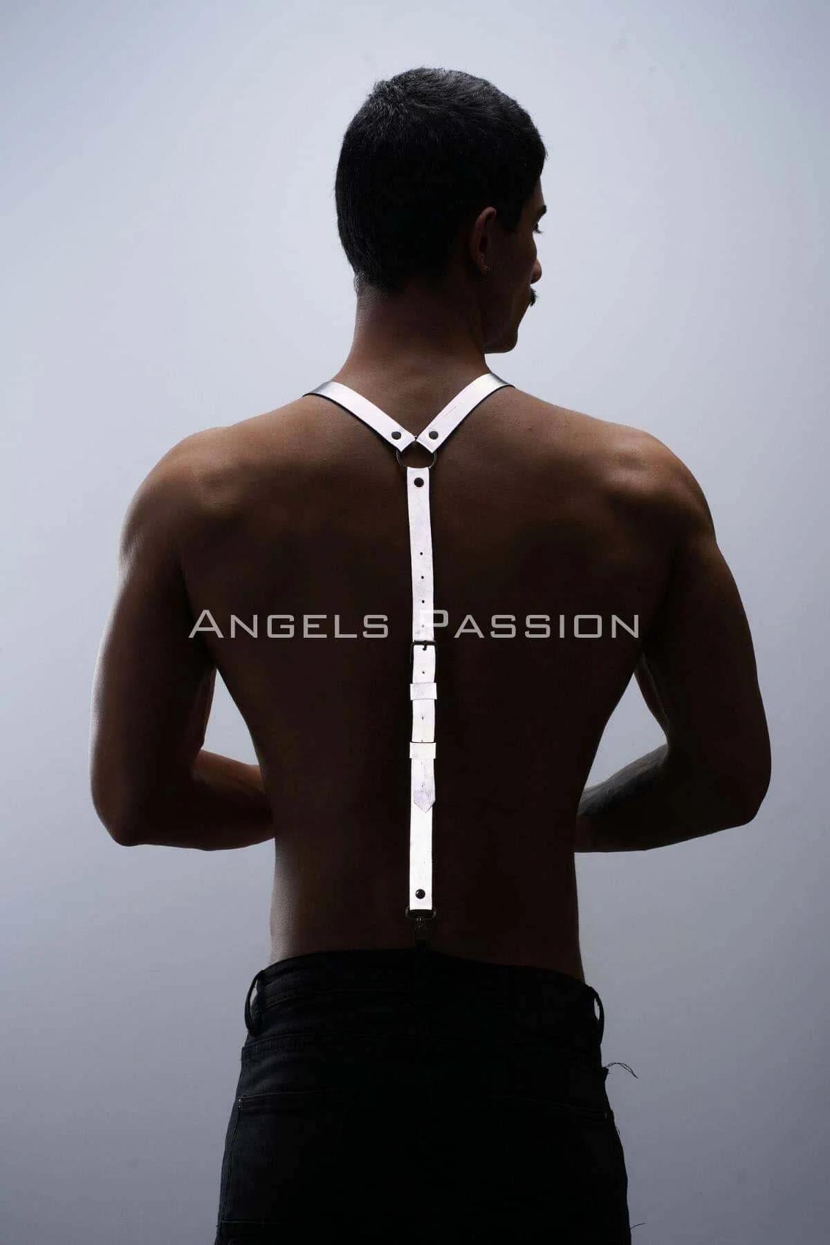 Reflective Mens Harness Straps – Adjustable Nightlife Clubwear