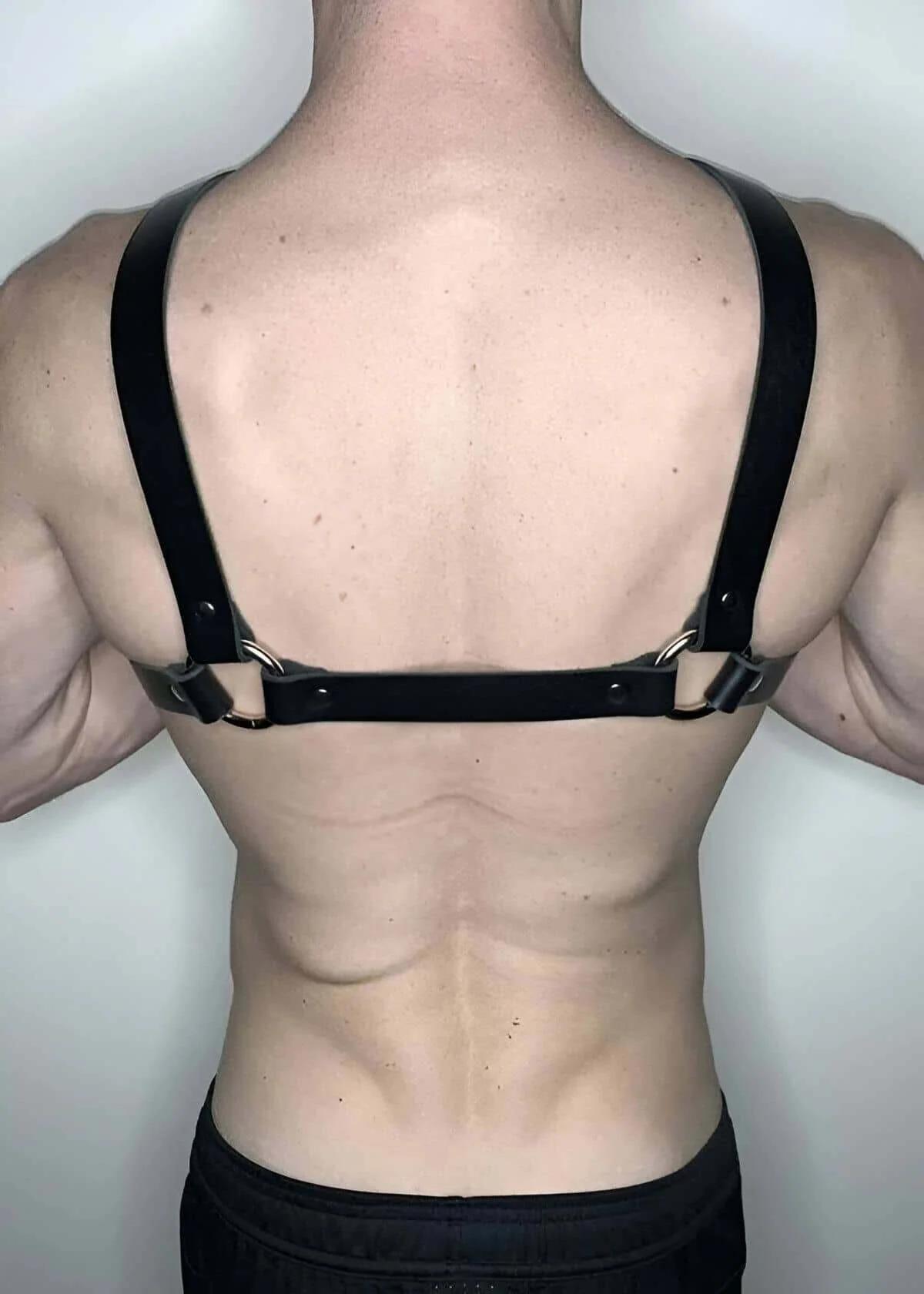 Men's Leather Harness Adjustable Body Strap for Style