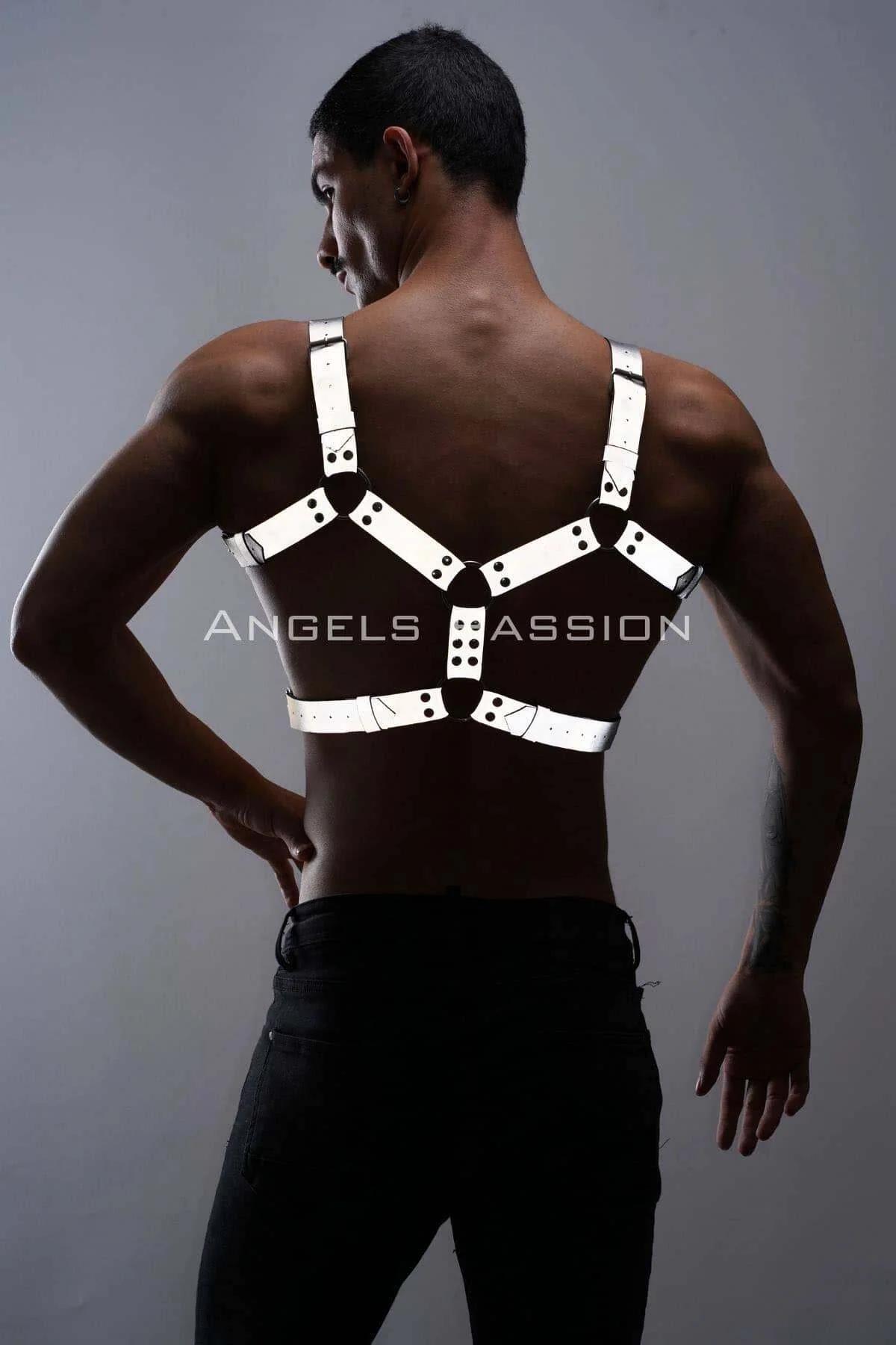 Men's Reflective Chest Harness – Adjustable Style Statement