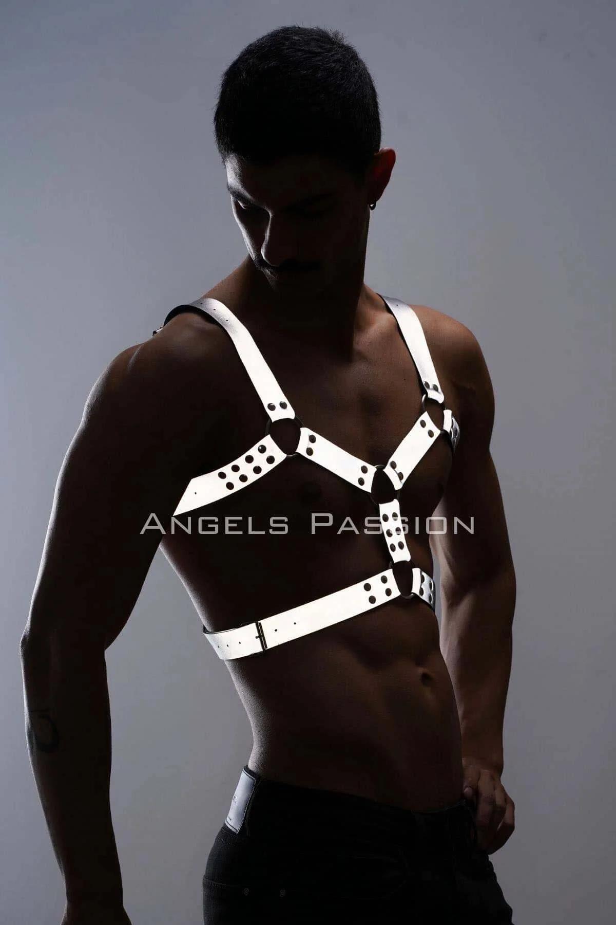 Men's Reflective Chest Harness – Adjustable Style Statement
