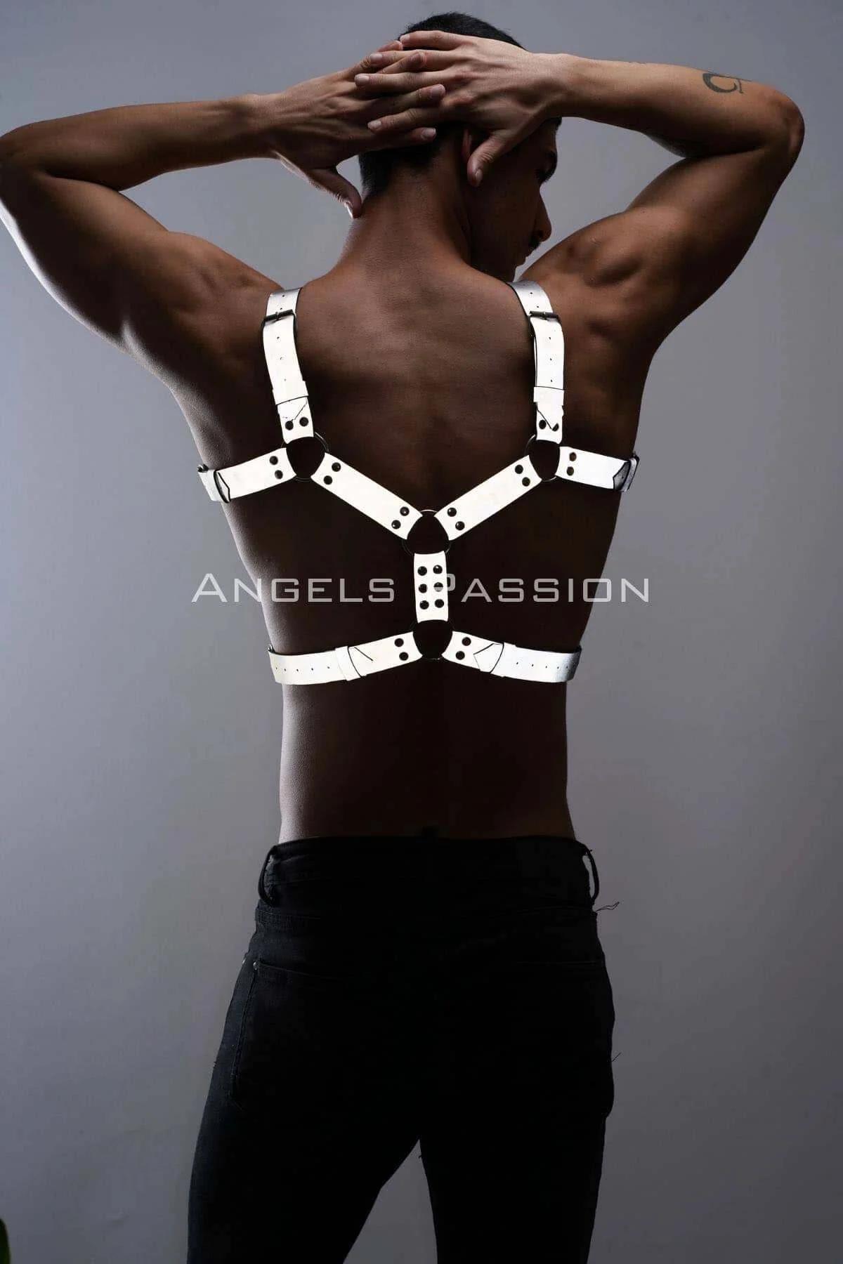 Men's Reflective Chest Harness – Adjustable Style Statement