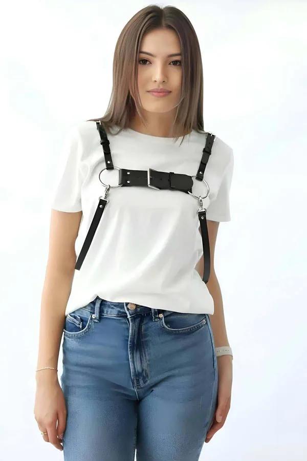Women's Leather Body Harness | Adjustable Fashion Accessory
