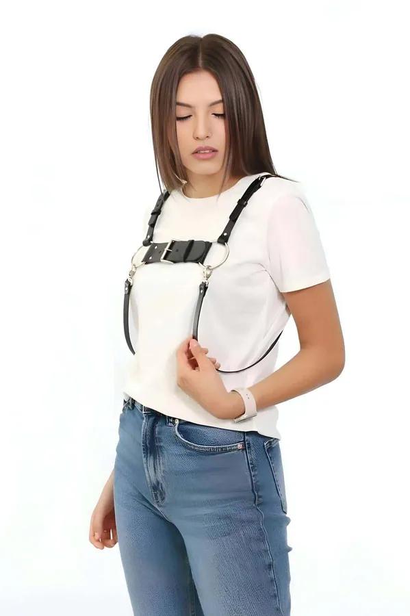 Women's Leather Body Harness | Adjustable Fashion Accessory