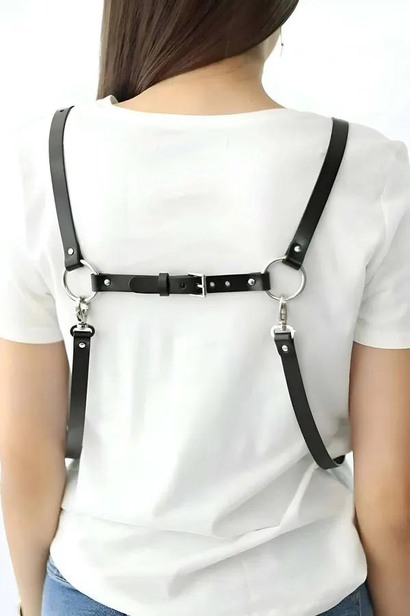 Women's Leather Body Harness | Adjustable Fashion Accessory