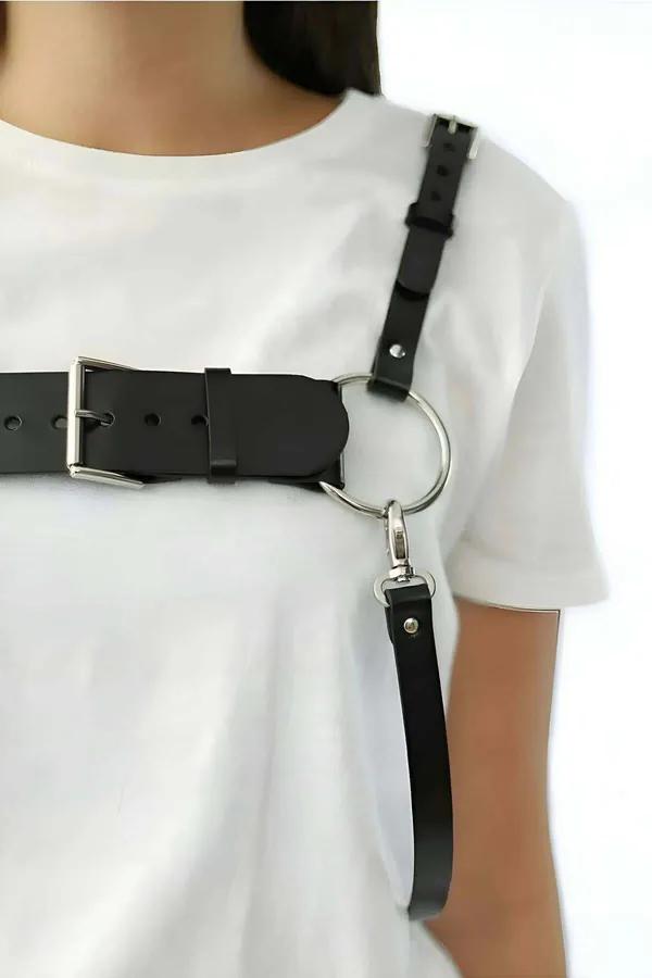 Women's Leather Body Harness | Adjustable Fashion Accessory