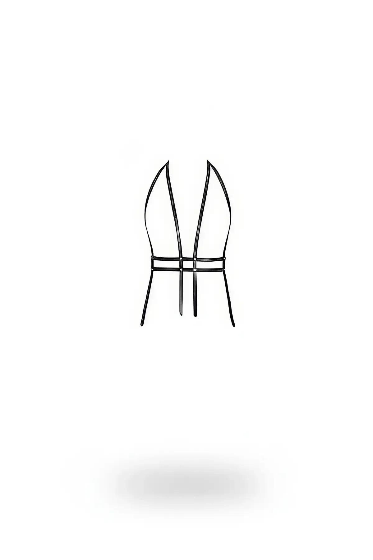 Minimalist Chest & Waist Faux Leather Harness