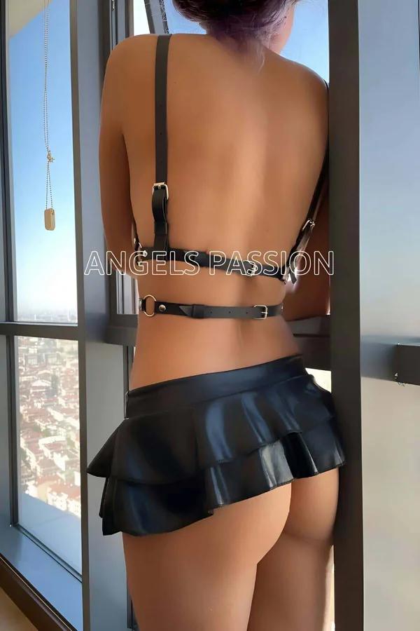Strappy Body Harness with O-Ring Detail