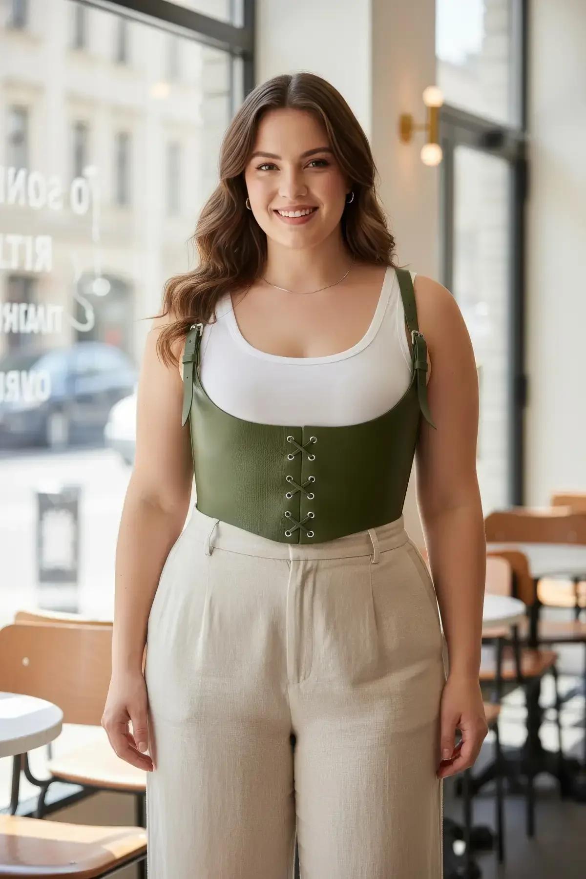 Underbust Corset Harness Top with Adjustable Shoulder Straps