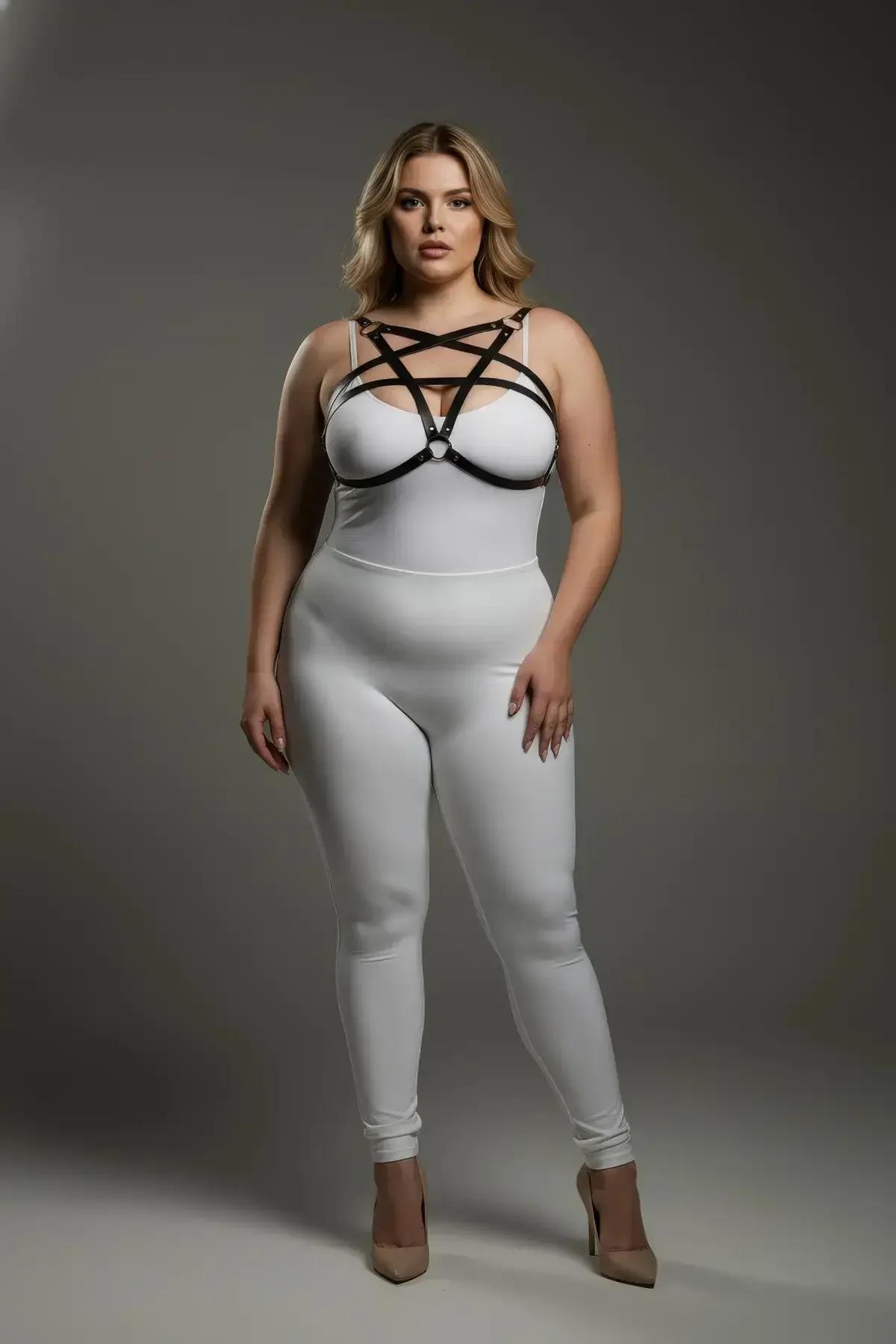 Strappy Star Chest Harness with O-Ring