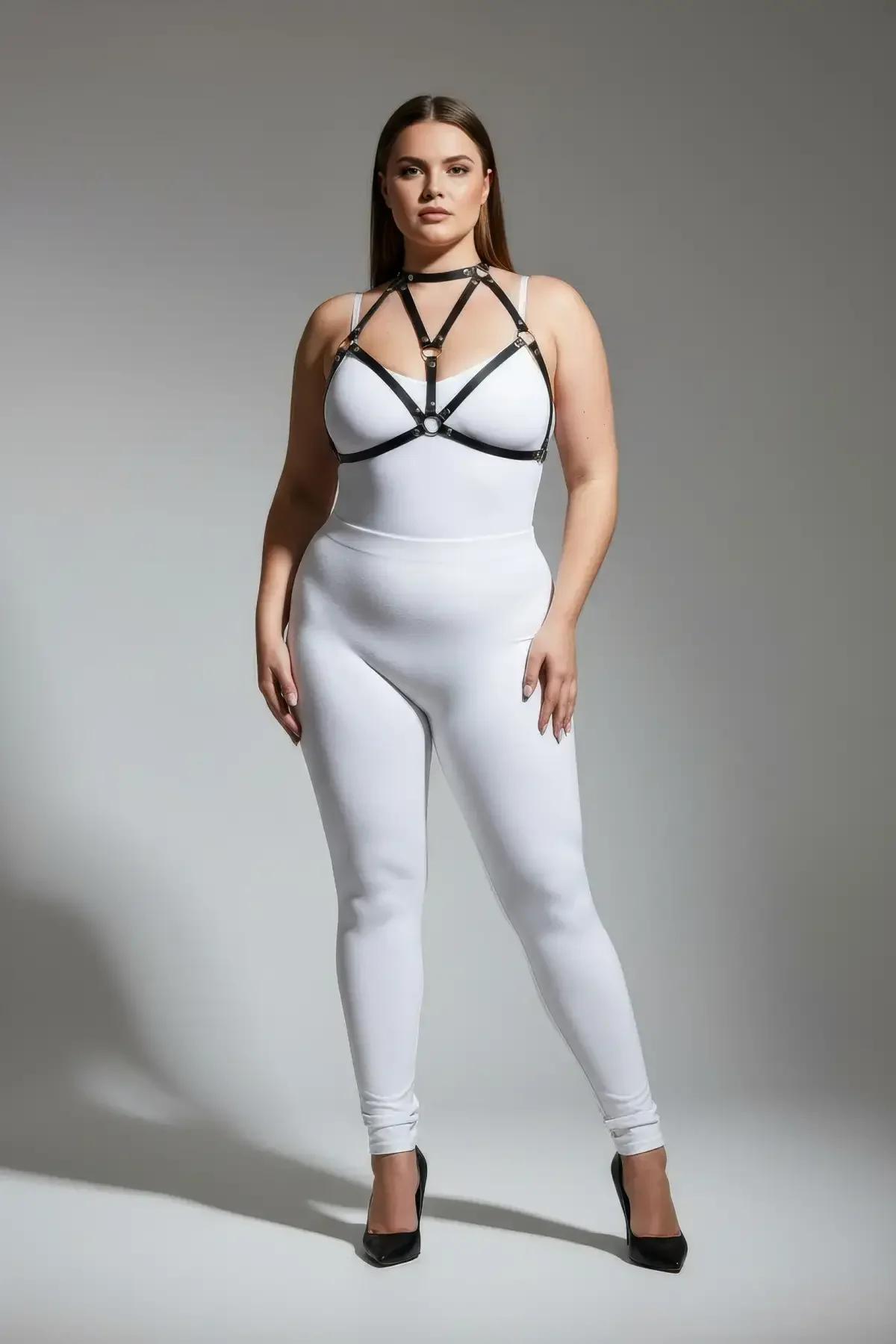 Strappy Body Harness with O-Ring Detail