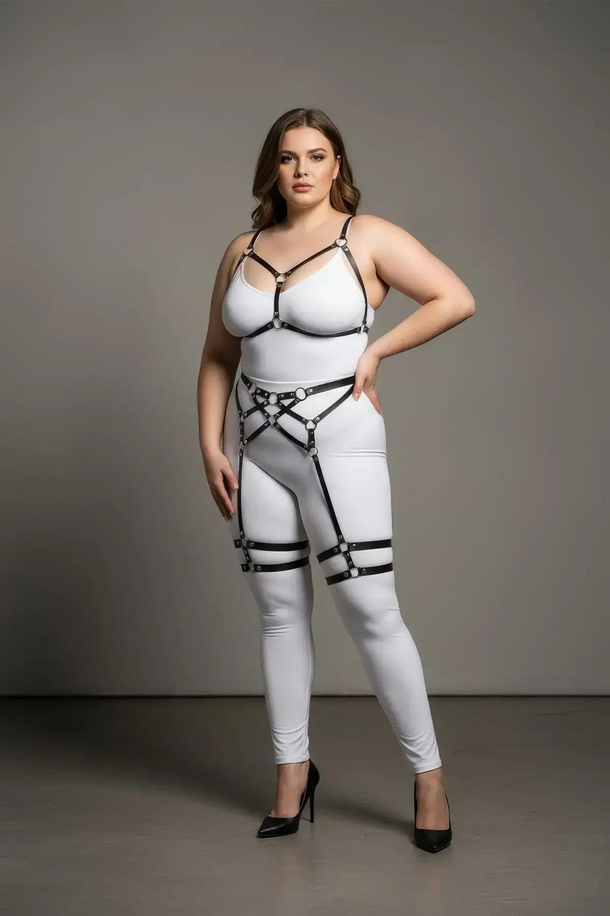 Full Body Harness with Garter Straps