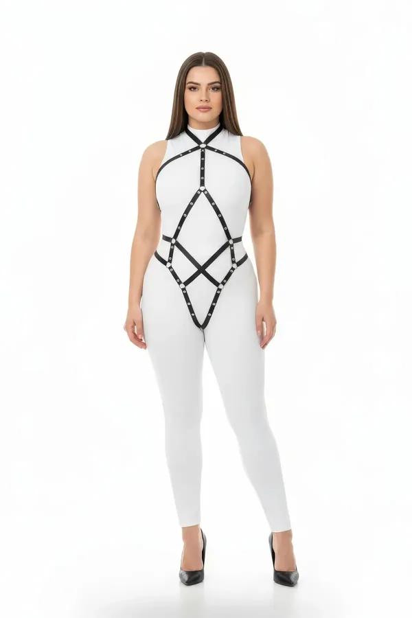 Women's Leather Body Harness | Adjustable Fashion Accessory