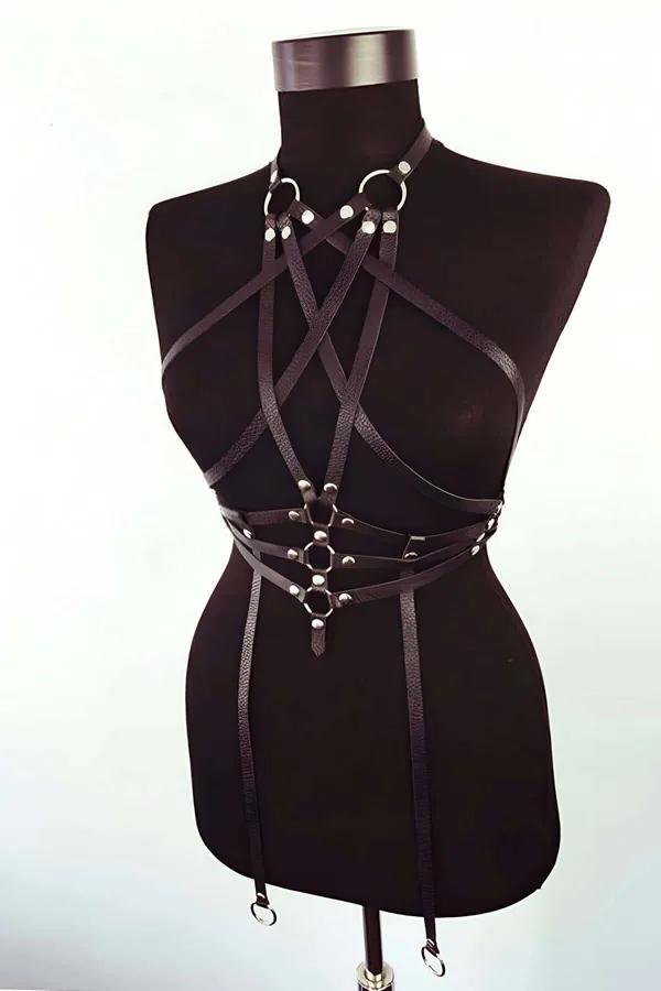 Adjustable Leather Body Harness - Statement Style & Fit