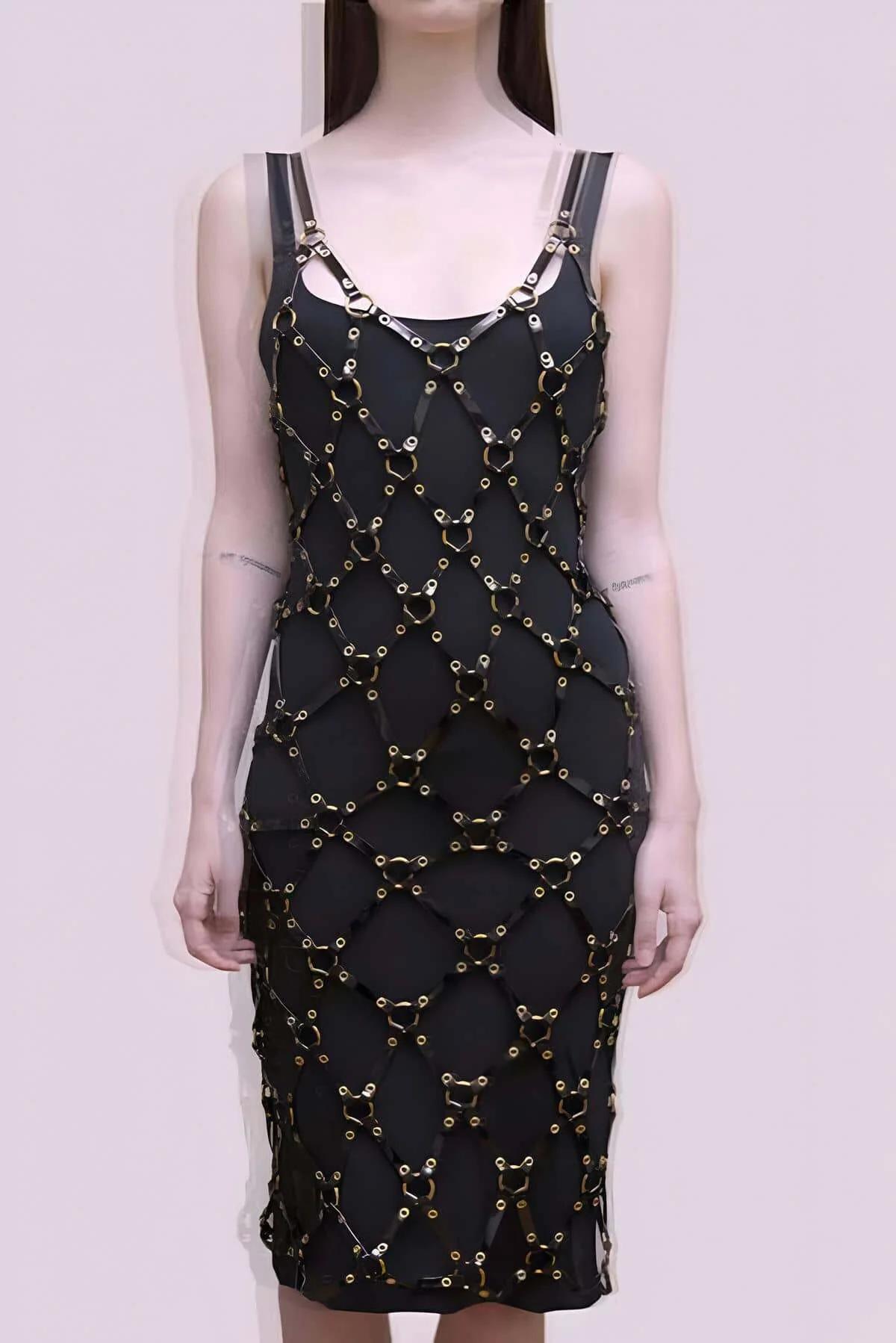 Women's Harness Dress with Metal O-Rings