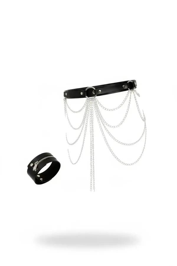 Multi-Layered Chain Waist Belt with Matching Bracelet