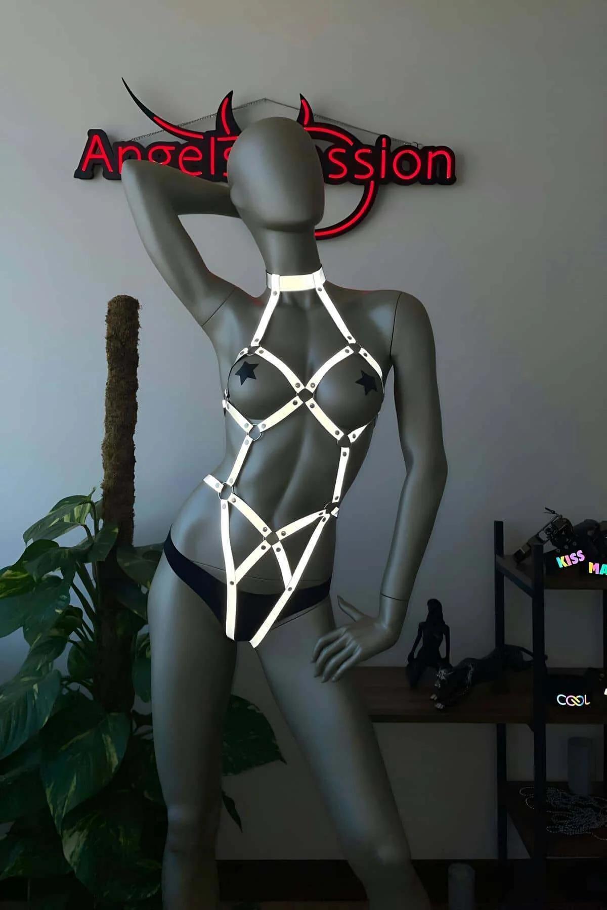 Reflective Body Harness - Adjustable Festival Rave Style