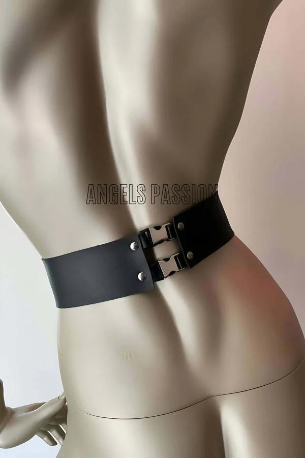Leather Corset Harness with Adjustable Chest & Waist